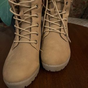 Nicole Miller platform boots for girls.